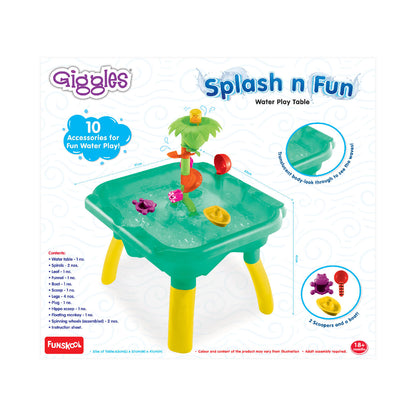 Giggles Water Play Table | Size Reference