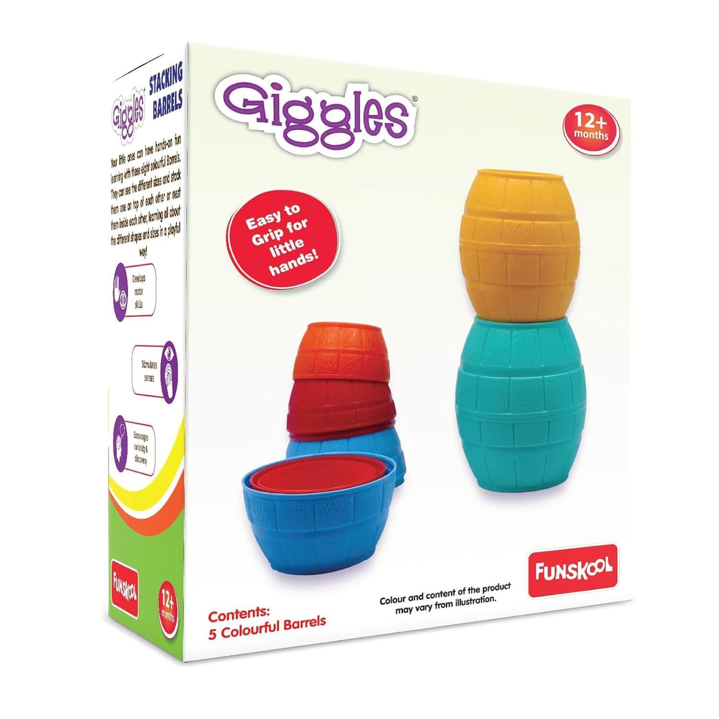 Giggles Stacking Barrels Set | Barrels Detail