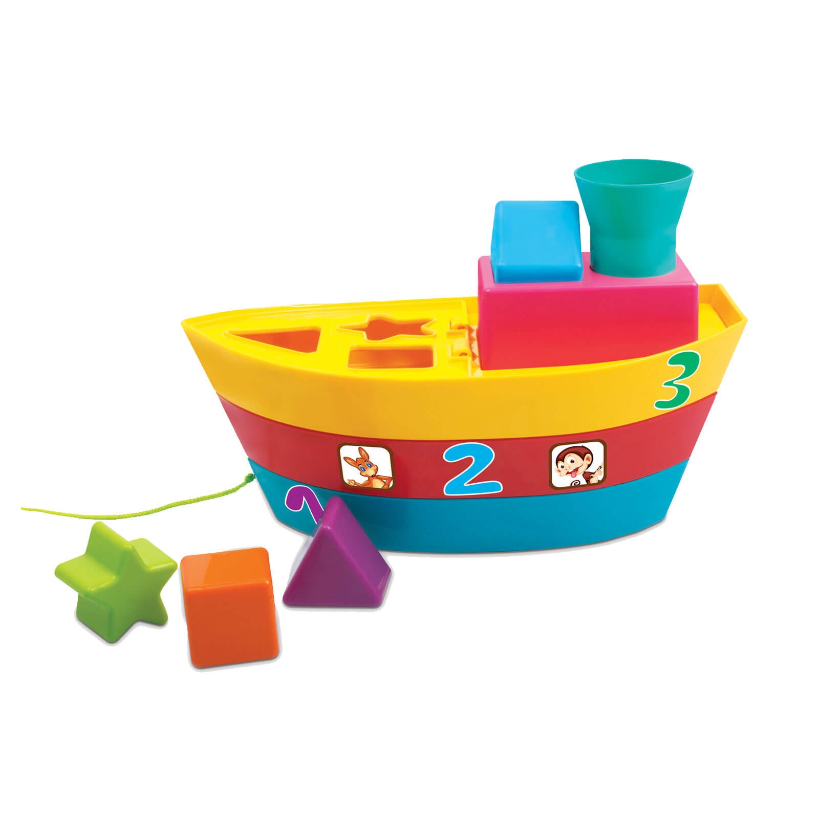 Giggles Stacking Boat | Side View