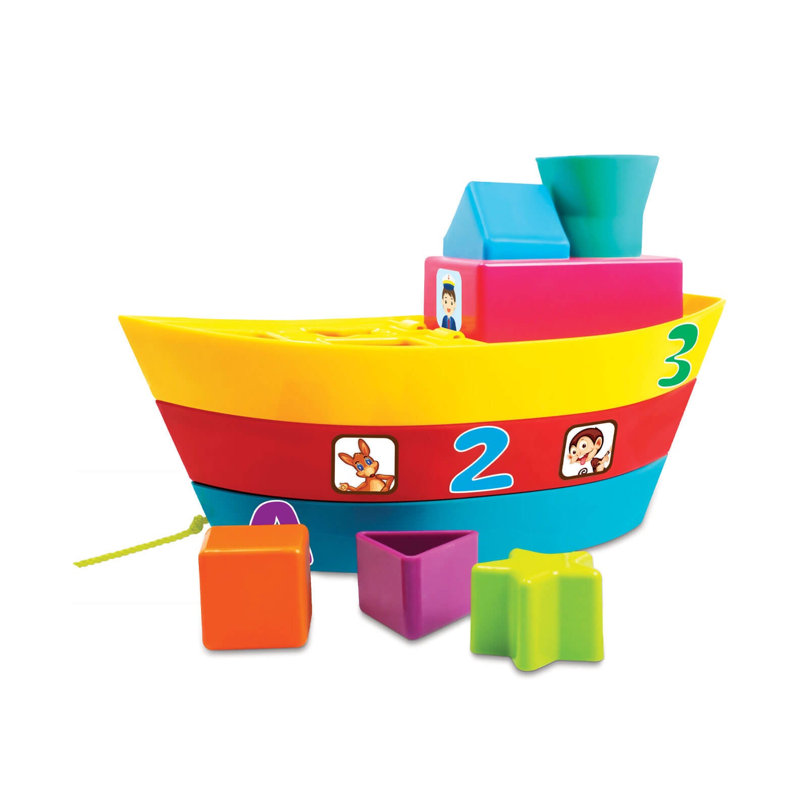 Giggles Stacking Boat | Packaging View