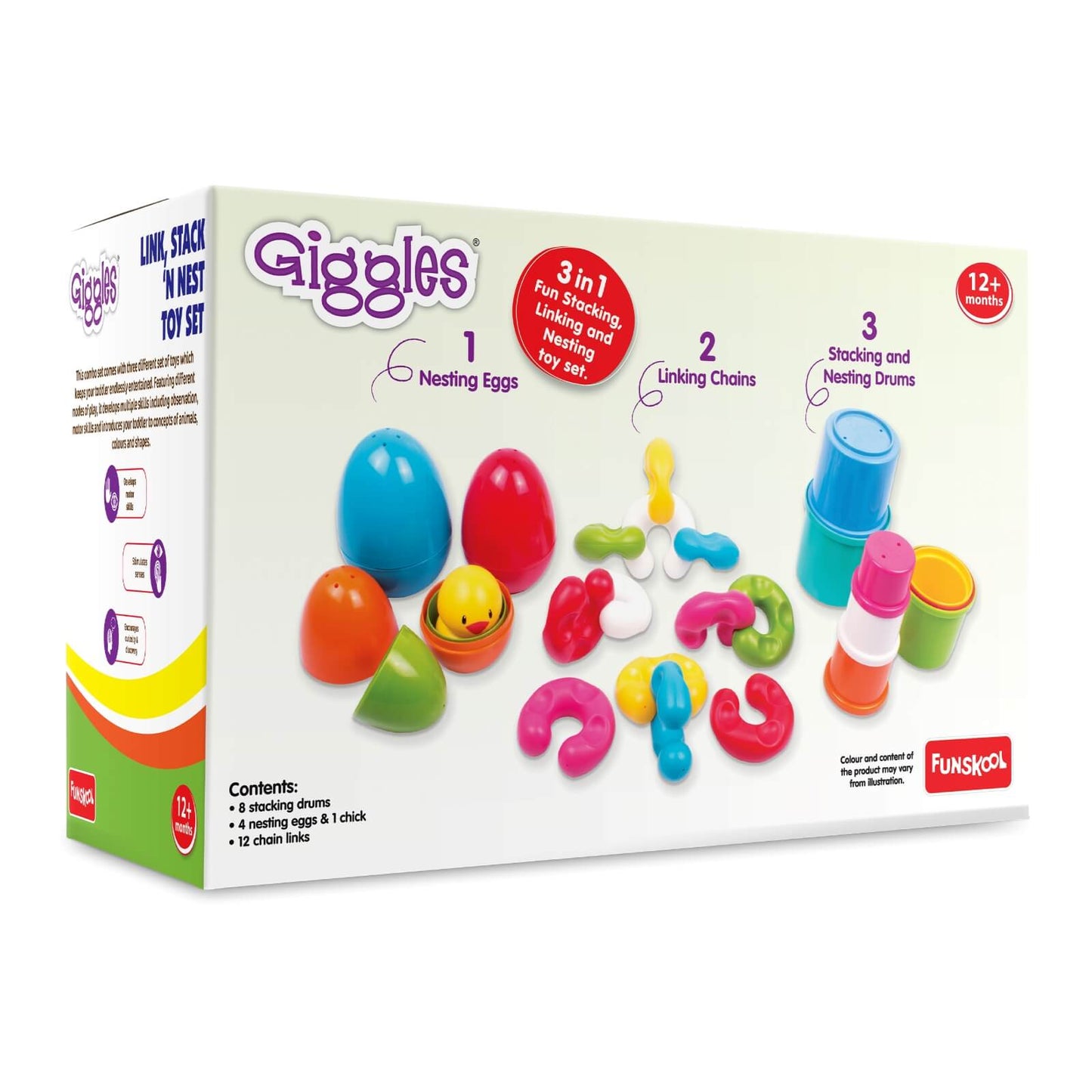 Giggles Stacking & Nesting Toy Set | Pieces Detail