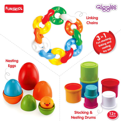 Giggles Stacking & Nesting Toy Set | Toddler Playing