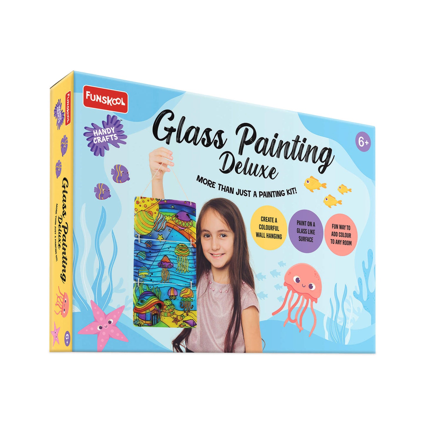 Funskool Handycrafts Glass Painting Deluxe Art and Craft Activity Set