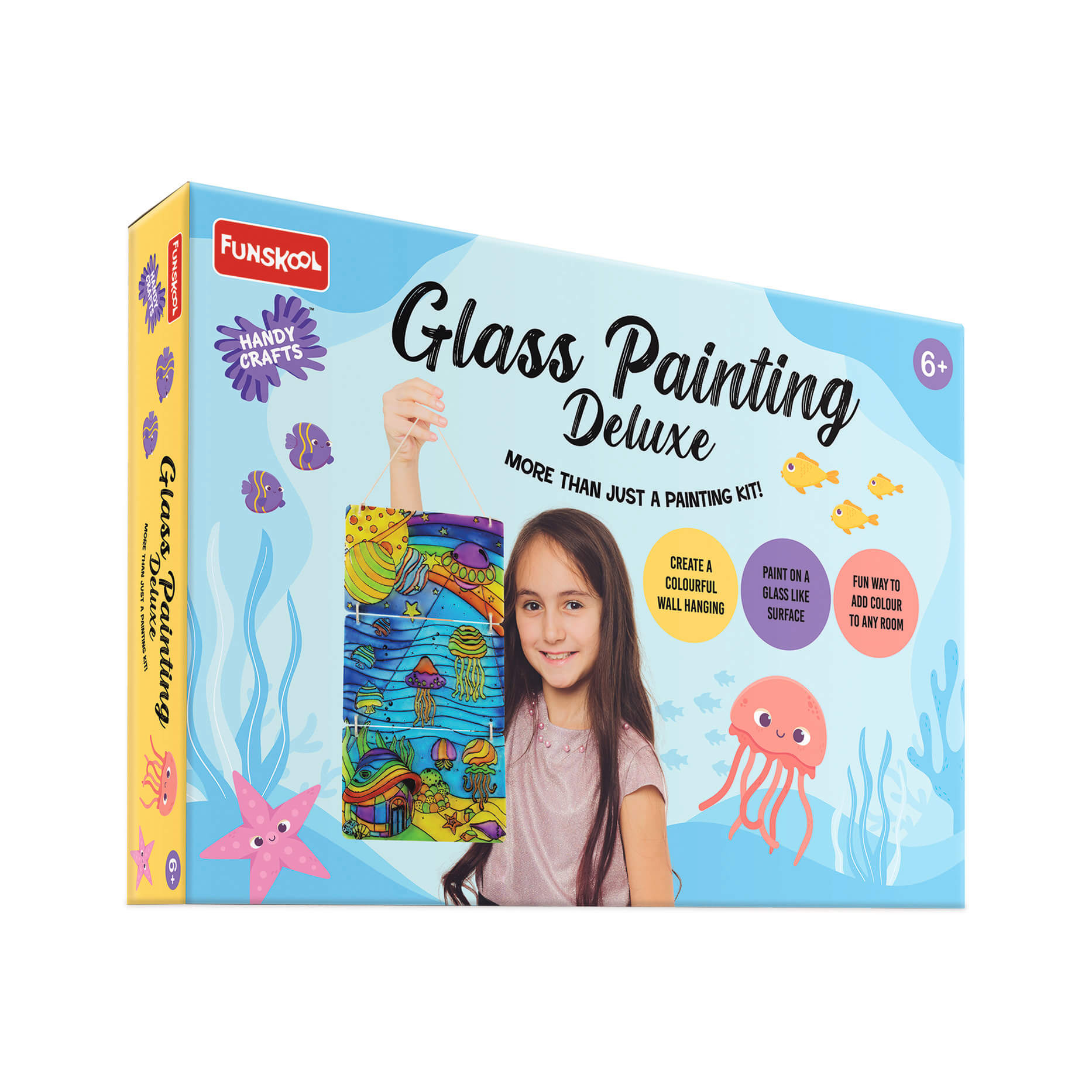 Funskool Handycrafts Glass Painting Deluxe Art and Craft Activity Set