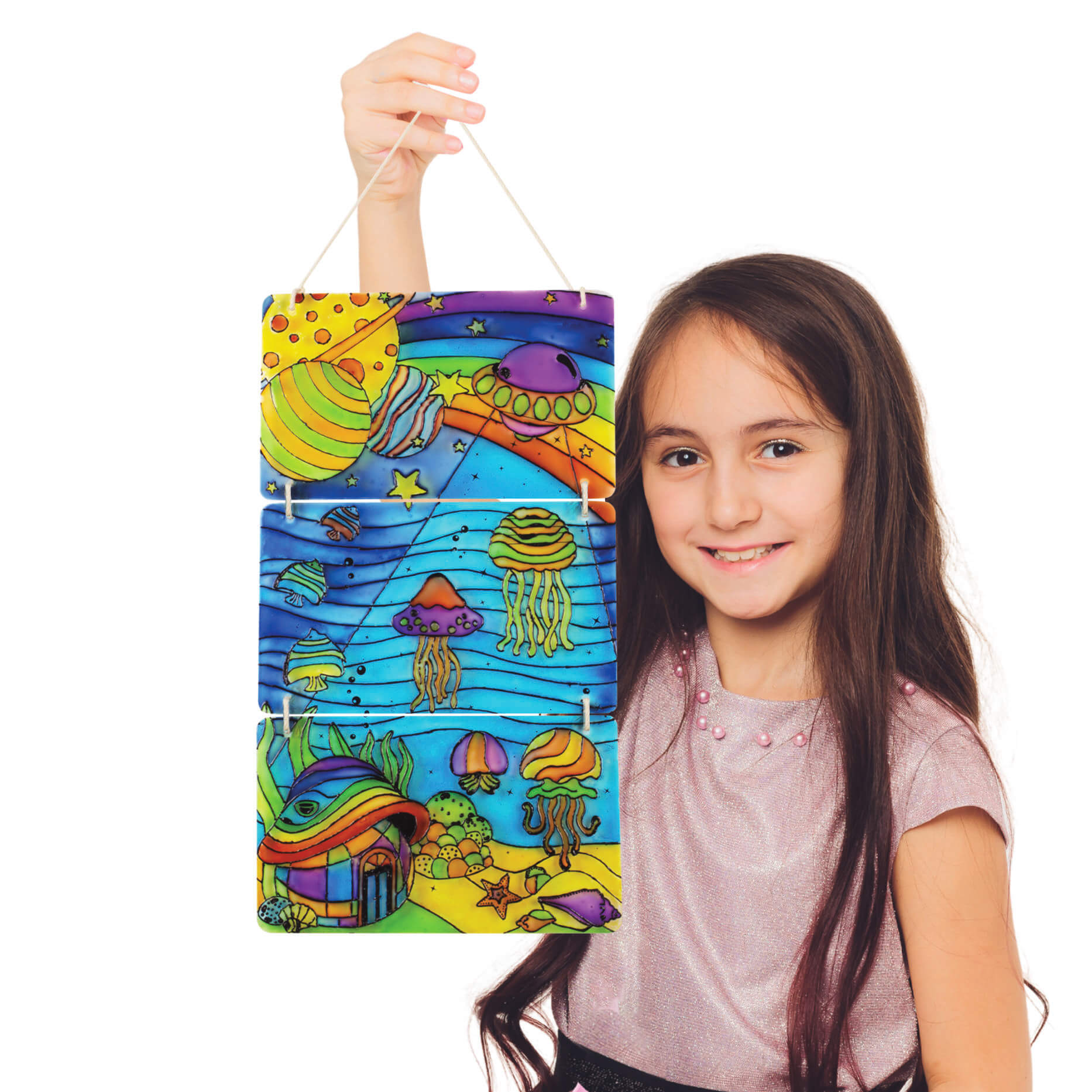 Funskool Handycrafts Glass Painting Deluxe Art and Craft Activity Set