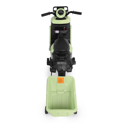 Toy House EV NIU Ride-On Scooter with Trailer for Kids EV06-Green - Age 3+