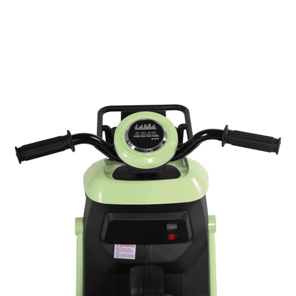 Toy House EV NIU Ride-On Scooter with Trailer for Kids EV06-Green - Age 3+