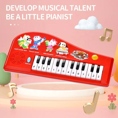 ZL Kids Musical Electronic Animal Piano Keyboard with Lights and Music