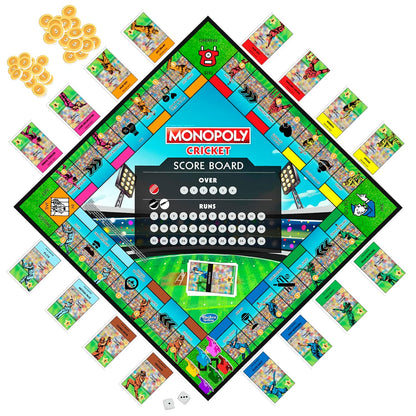 Hasbro Monopoly Cricket | Game Pieces Detail