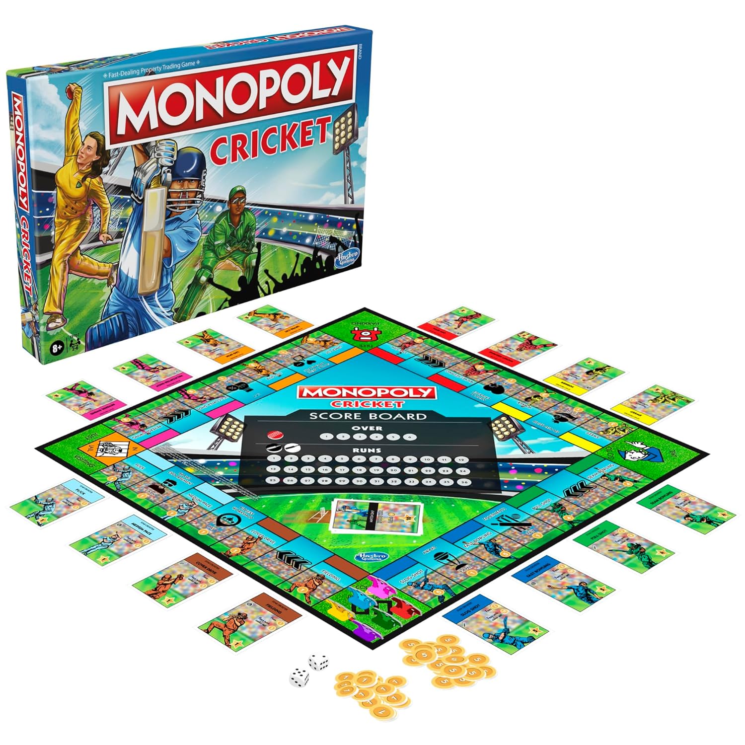 Hasbro Monopoly Cricket Edition | Star Cricketers Strategy Game