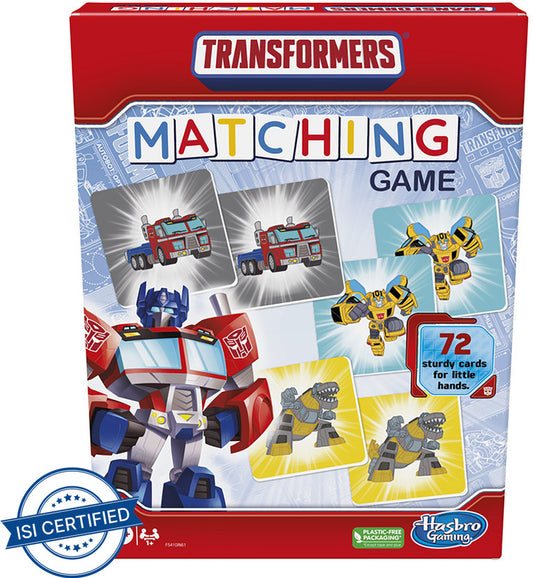 Hasbro Transformers Matching Memory Game for Kids, Educational Ages 3+ Fun