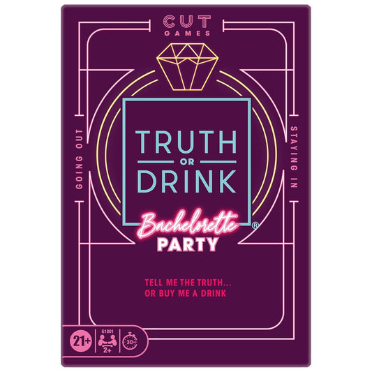 Hasbro Truth or Drink Bachelorette Adult Party Game: 108 Hilarious Questions for Girls