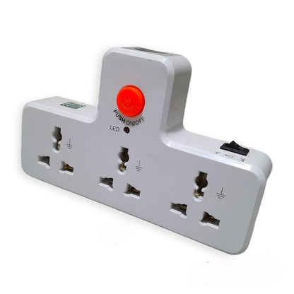 Heavy Duty 3 Way Multiplug with Integrated Night Lamp