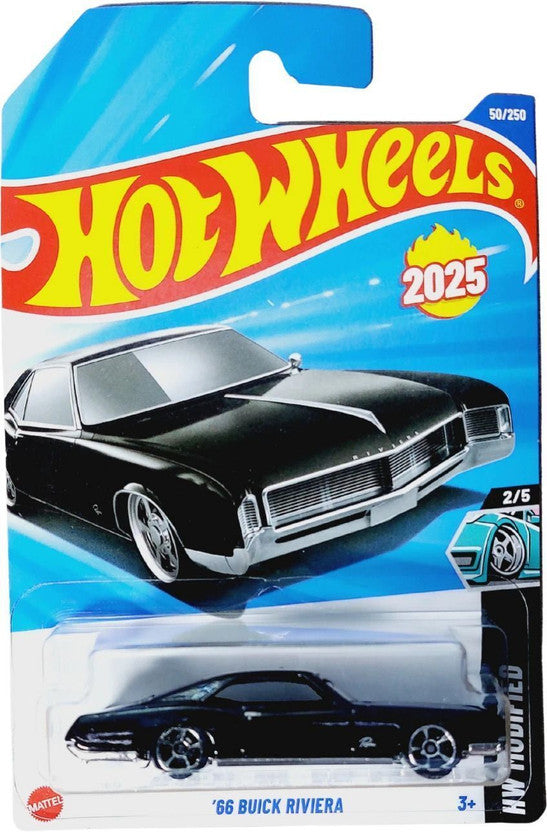 Hot Wheels 1966 Buick Riviera Die-Cast Metal Toy Car Black