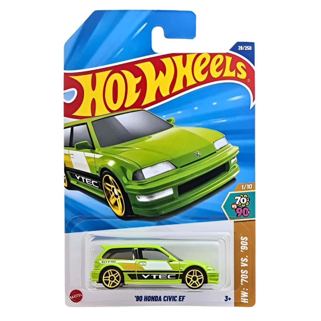 Hot Wheels '90 Honda Civic EF | 1:64 Die-Cast Green