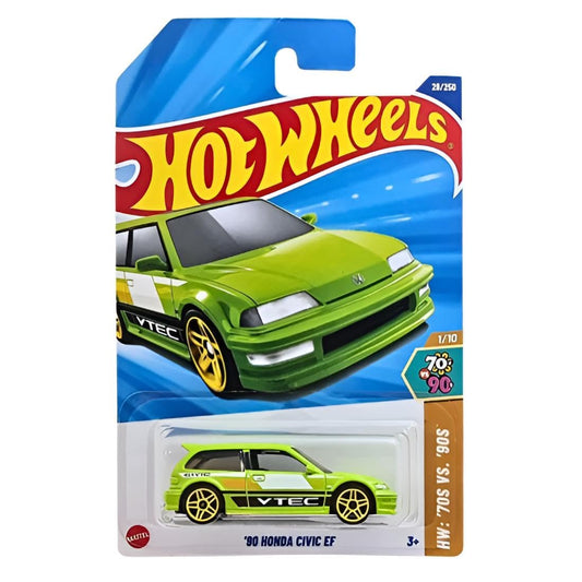 Hot Wheels '90 Honda Civic EF | 1:64 Die-Cast Green