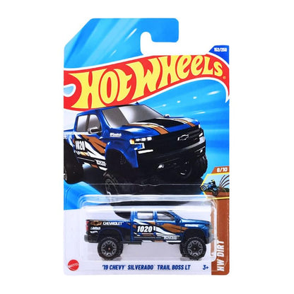 Hot Wheels Chevy Silverado Trail Boss – Blue | Die-Cast Truck