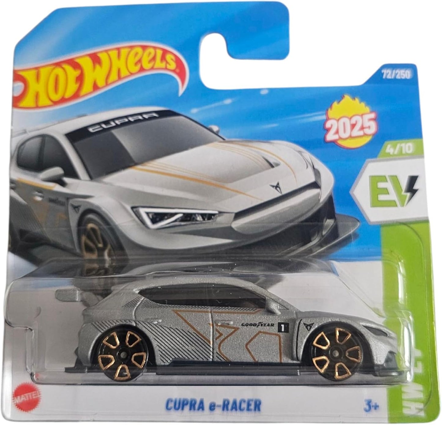 Hot Wheels Cupra e-Racer – Grey | 2025 EV Series Die-Cast