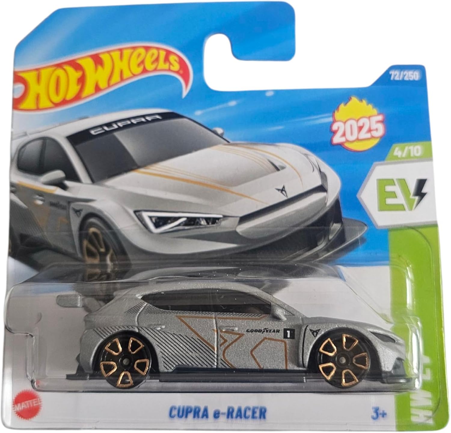 Hot Wheels Cupra e-Racer – Grey | 2025 EV Series Die-Cast
