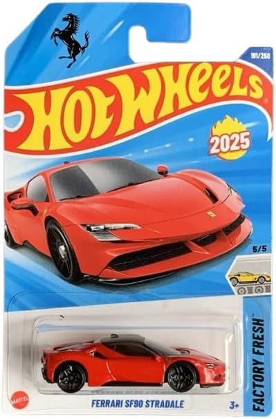 Hot Wheels Ferrari SF90 Stradale Red 1:64 Scale Diecast Car