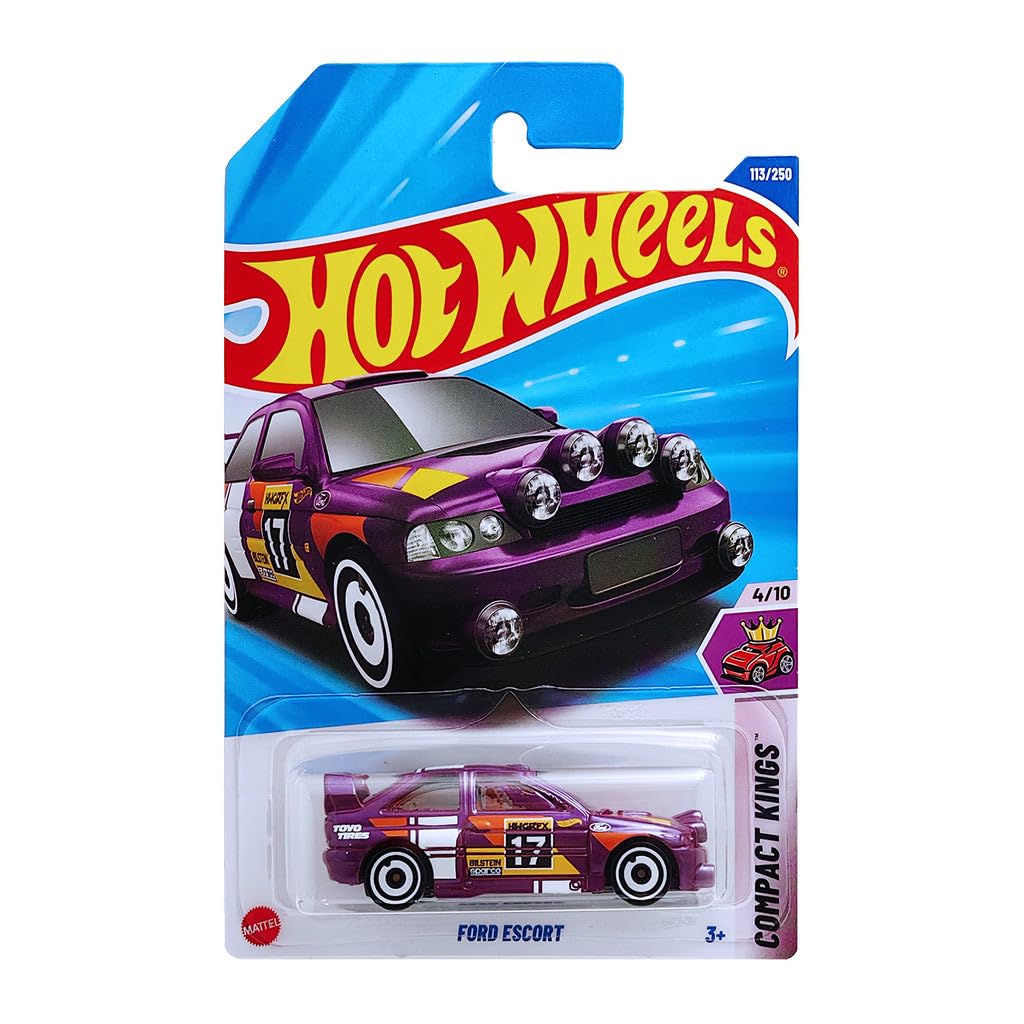 Hot Wheels Ford Escort Rally – Purple | 1:64 Diecast Car