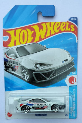 Hot Wheels J-Imports White Subaru BRZ Die-Cast Sporty Toy Car