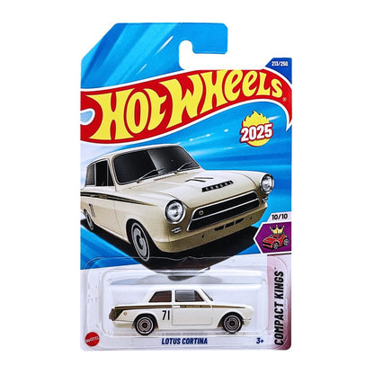 Hot Wheels Lotus Cortina Cream (2) | Compact Kings Die-Cast