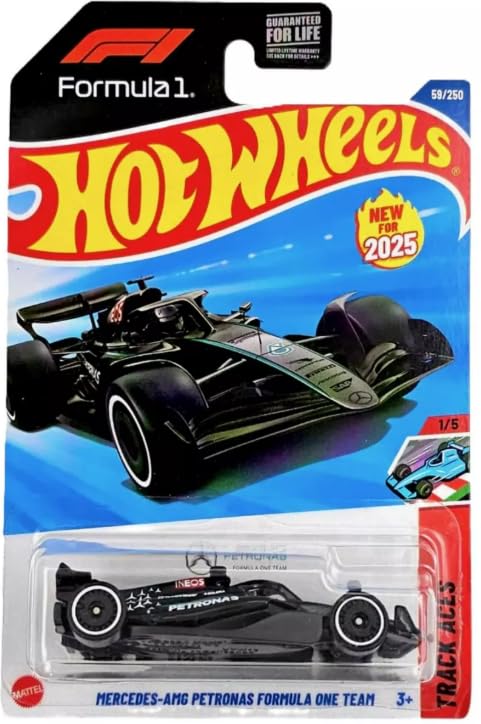 Hot Wheels Mercedes-AMG Petronas F1 Team 1:64 Scale Racing Car