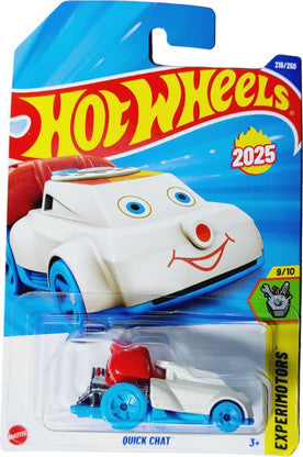 Hot Wheels Quick Chat – White | Die-Cast Metal Racing Car