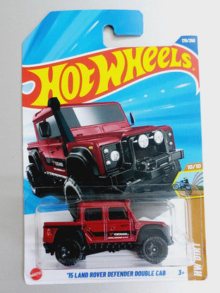 Hot Wheels Red 2015 Land Rover Defender Double Cab Die-Cast Car