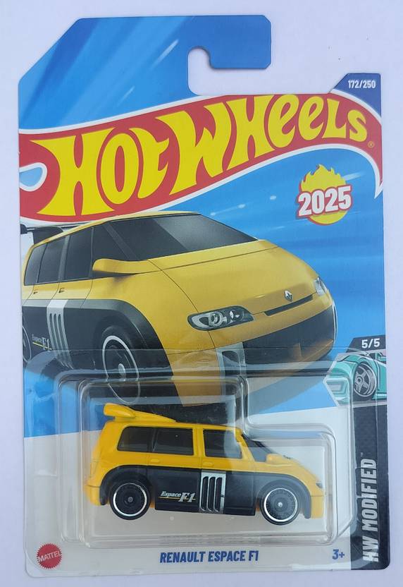 Hot Wheels Renault Espace F1 – Yellow | HW Modified Die-Cast