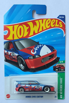 Hot Wheels Reverse Rake Honda Civic | Custom Die-Cast