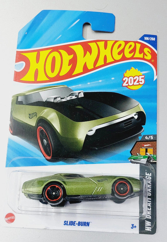 Hot Wheels Slide Burn – Green | HW Dream Garage Die-Cast