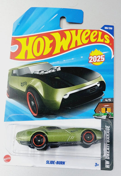 Hot Wheels Slide Burn – Green | HW Dream Garage Die-Cast