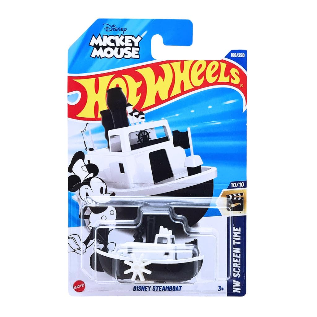 Hot Wheels Steamboat Mickey Mouse | Disney HW Screen Time