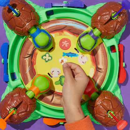 TMNT Hungry Hungry Hippos Game: Fast-Paced Pizza Chomping Family Board Game