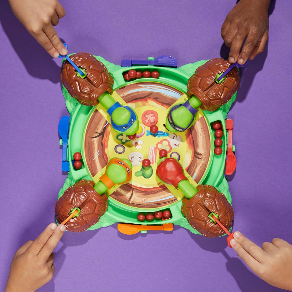 TMNT Hungry Hungry Hippos Game: Fast-Paced Pizza Chomping Family Board Game
