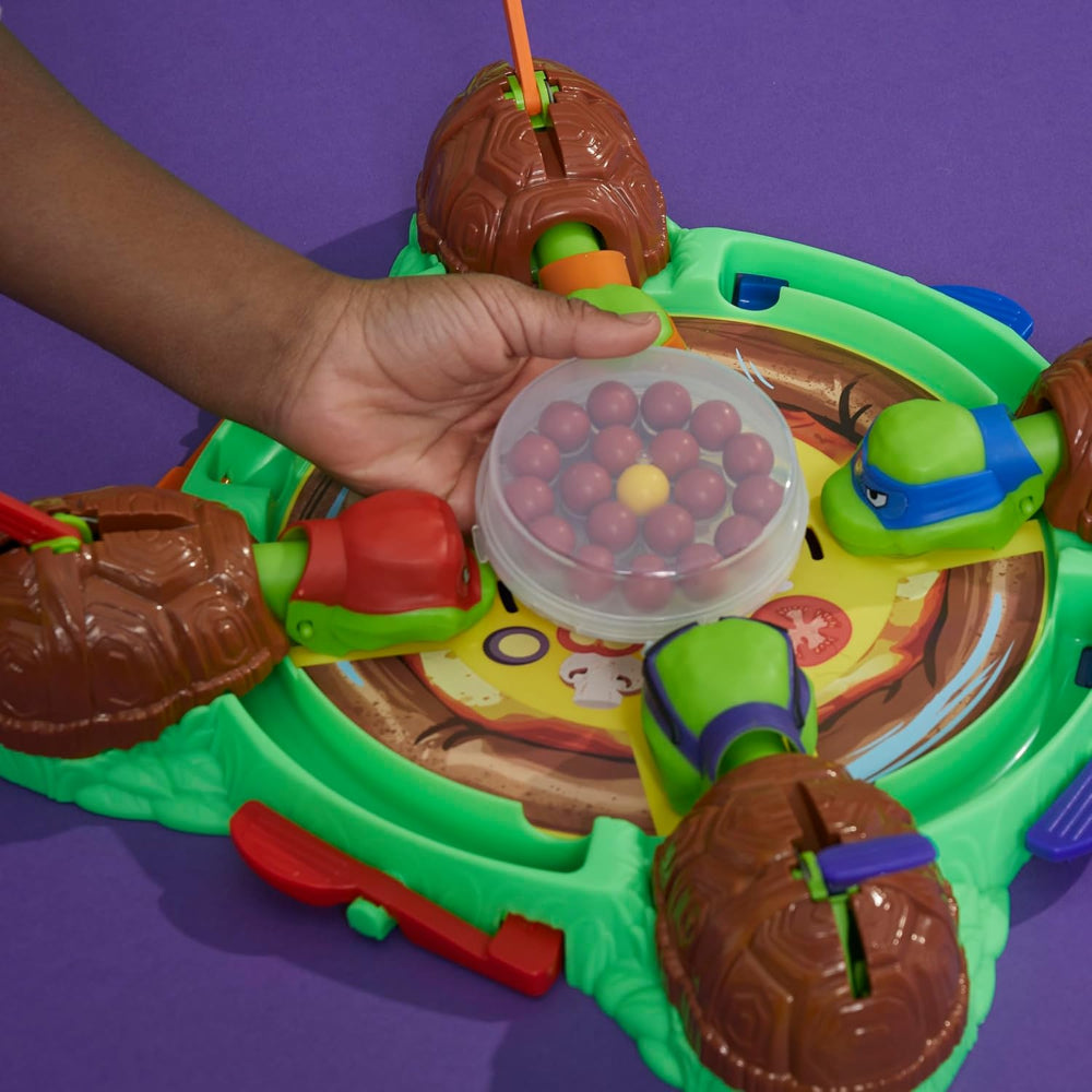 TMNT Hungry Hungry Hippos Game: Fast-Paced Pizza Chomping Family Board Game