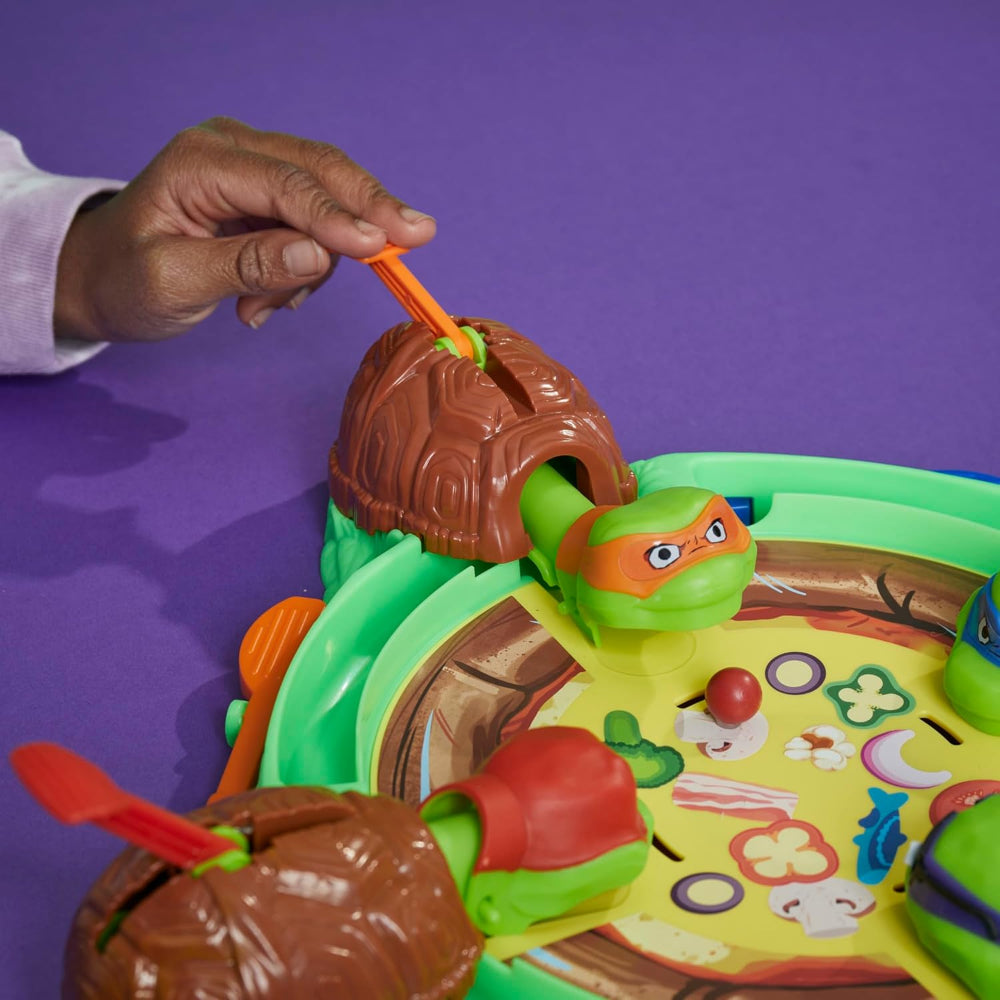 TMNT Hungry Hungry Hippos Game: Fast-Paced Pizza Chomping Family Board Game