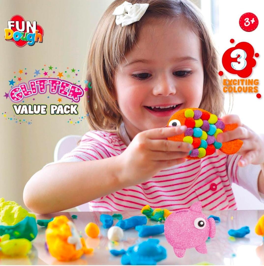 Fun Dough Glitter Value Pack by Funskool