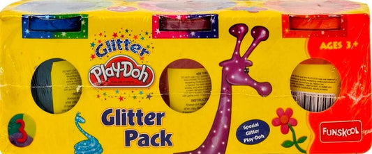 Play Dough Glitter 3 Pack