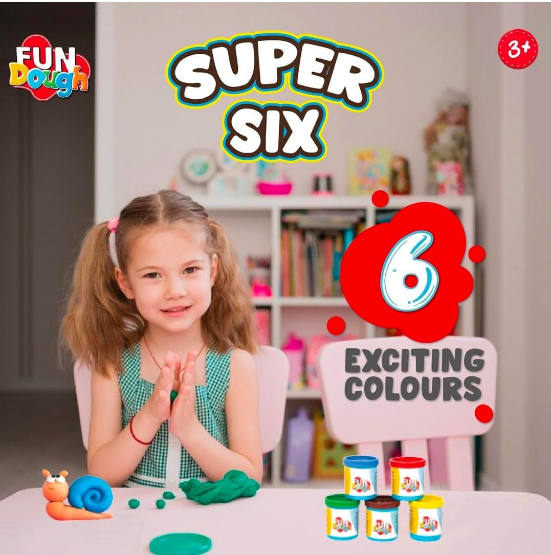 Fun Dough Super Six, Multicolour by Funskool
