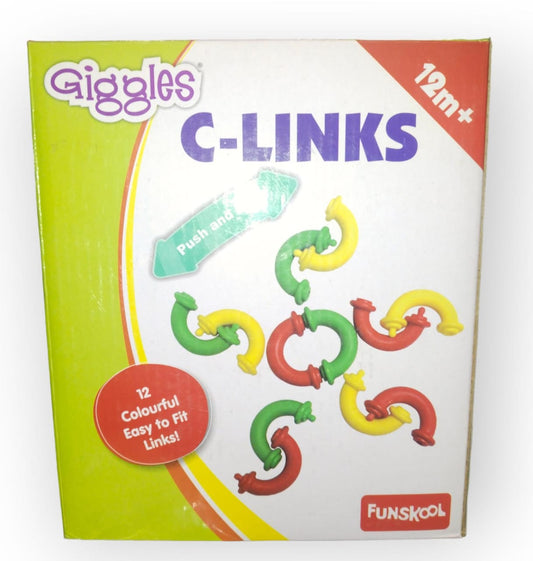 Giggles - Chain Links, Multicolour Interlocking Educational Blocks, Improves creativity and Construction blocks for kids, 12+ months by Funskool