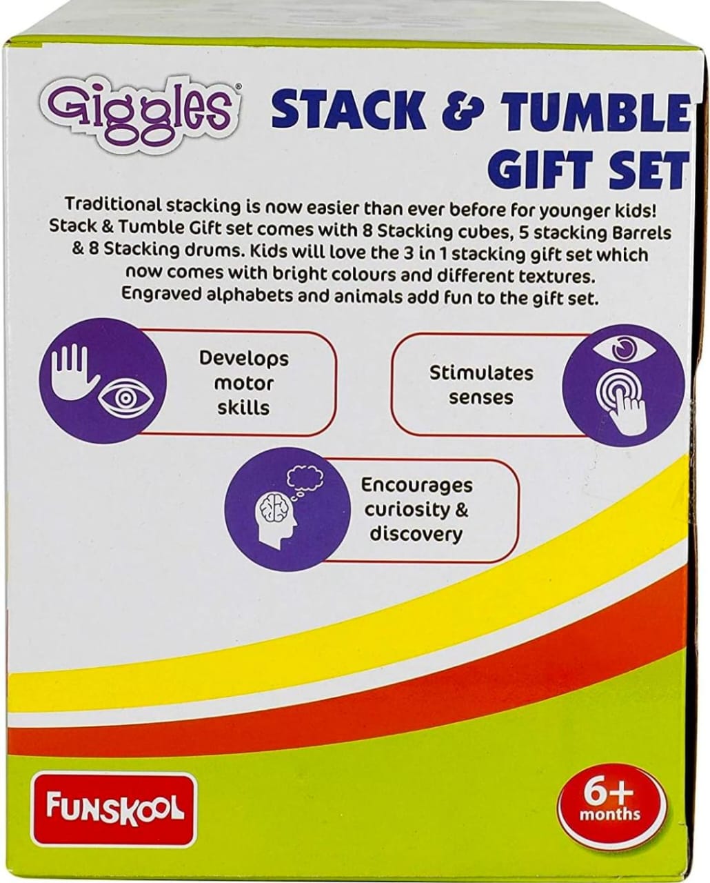 Giggles Stack & Tumbler Toy Gift Set for 6+ months by Funskool