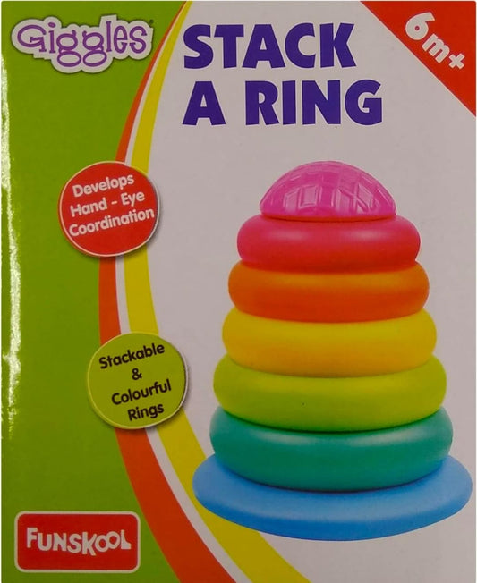 Giggles Stack A Ring - Multicolour Carton for 6+ months by Funskool