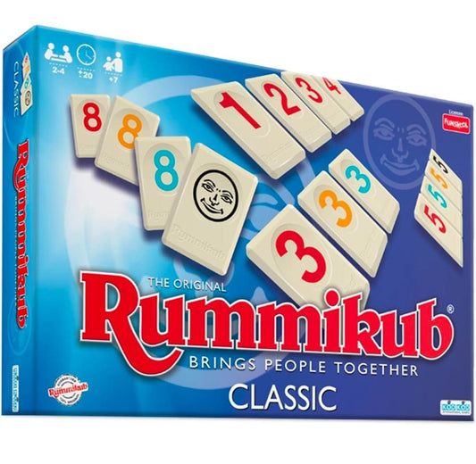Funskool Games The Original RUMMIKUB Classic, 2-4 Player, Brings People Together, Family Strategy Games, Tile Game, More Fun, Multicolor,Ages : 7years