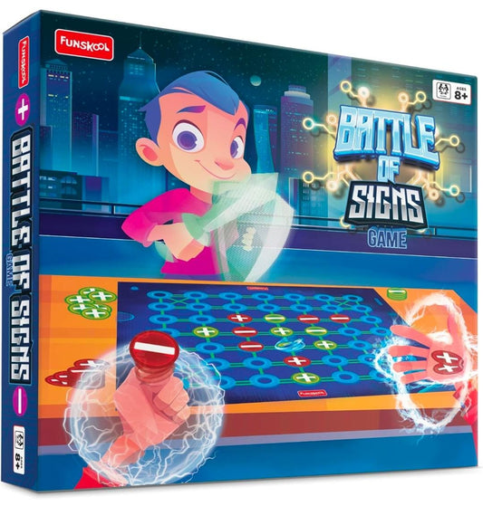 Funskool Games, Battle of Signs, Strategy Game, Family Game,2-4 Players, Ages 8 and Above
