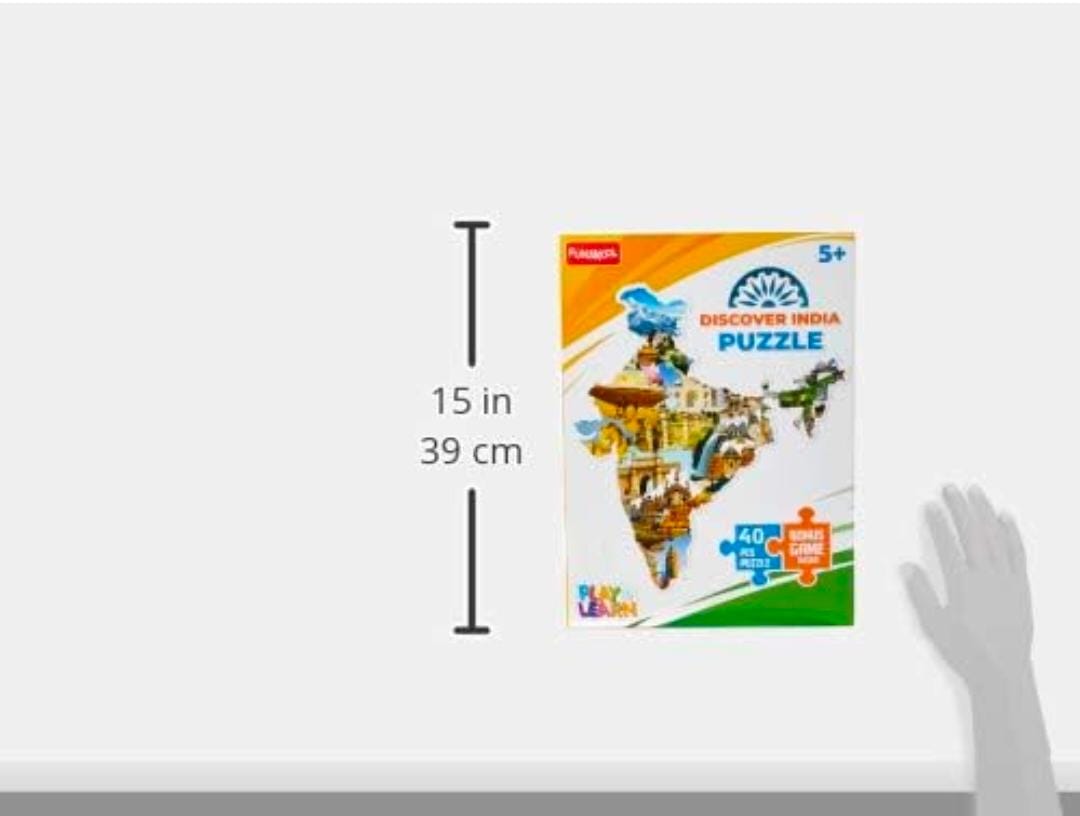 Funskool Play & Learn-Discover India,Educational,40 Pieces,Puzzle,for 5 Year Old Kids and Above,Toy