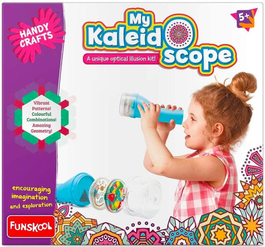 Funskool Handycrafts My Kaleidoscope, DIY Kaleidoscope, Make Your own Wheel Kaleidoscope,Art and Craft kit, DIY Kit, Ages 5 Years and Above,