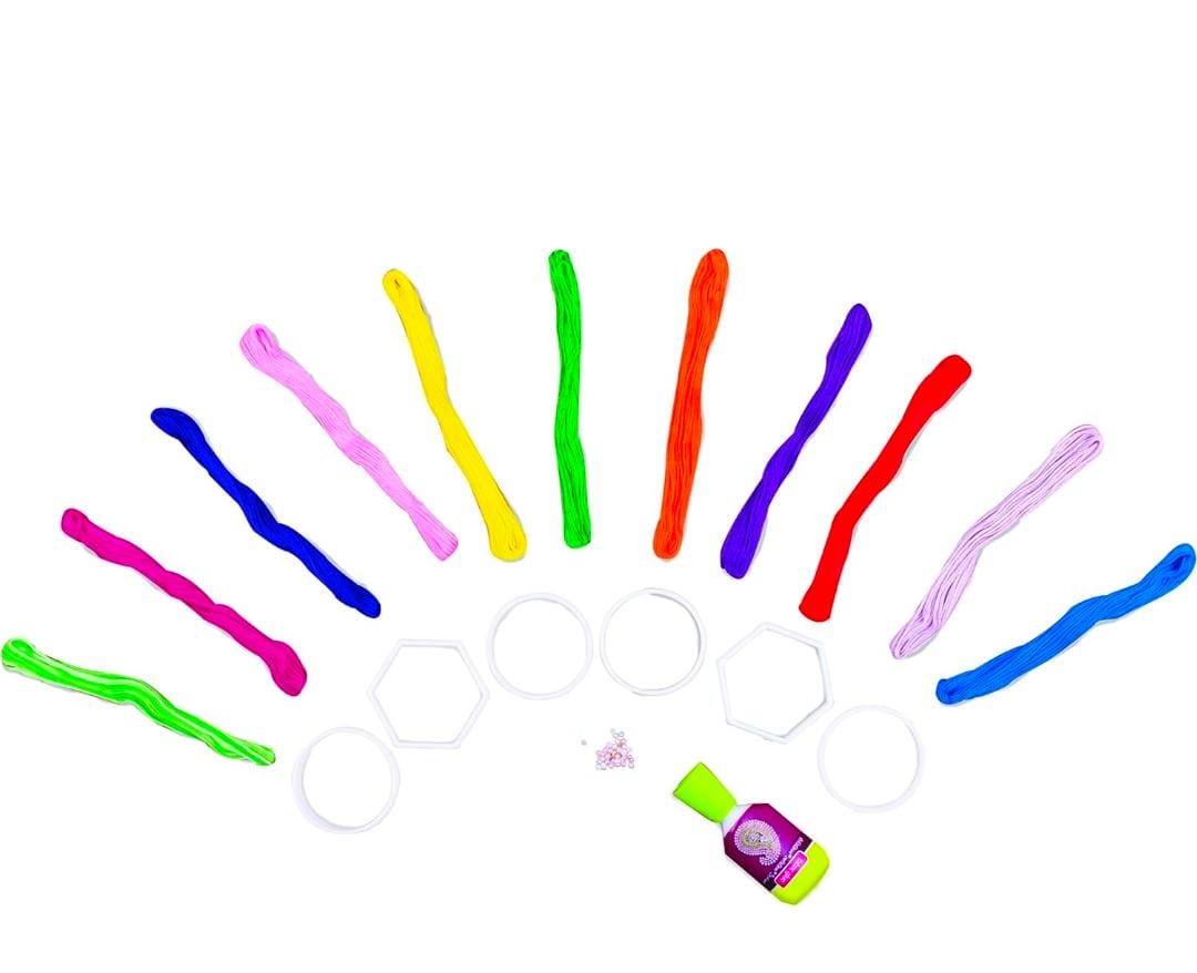 Funskool Handycrafts DIY Thread Bangles, Jewellery Making Kit, Art and Craft Kit, DIY Kit, Ages 6 Years and Above, Multicolour